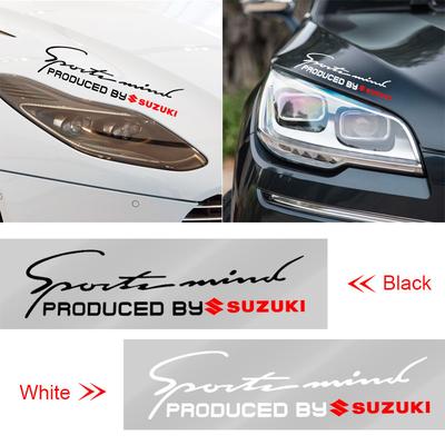 1 Pièce Autocollant 3D Décorateur Sourcil Phare Avant de Voiture Design Sport pour Jimny Samurai Vitara Swift Baleno SX4 Ignis Alto Splash Swace