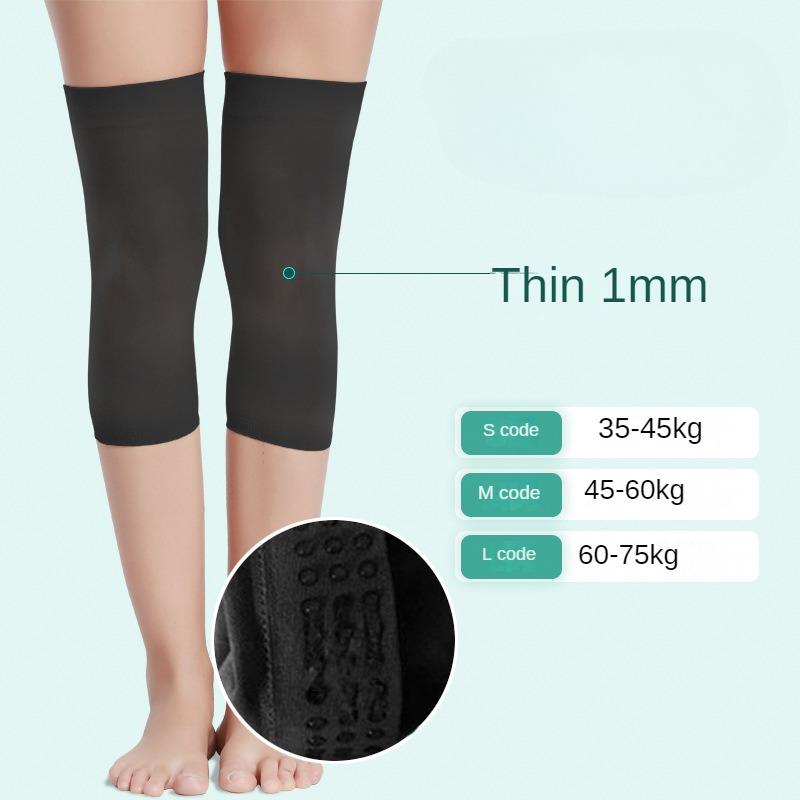 

Наколінники для жінок. Літні. Тонкі. Кімната. Кондиціонер. Чохол для колінного суглоба. Трикотаж. Високоеластичний тілесного кольору. Теплий силіконовий суглоб. L