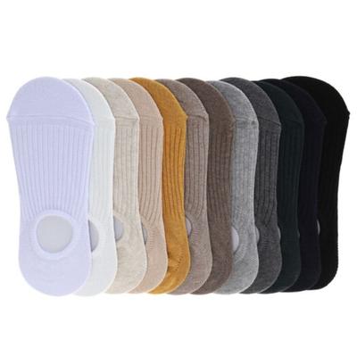 WACOQ [10 Pack] Women's Optional Triple Silicone Paper Golji Fake Socks