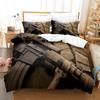 3D digital printing pattern sanded bedding three-piece set quilt cover pillowcase home set