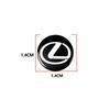 14mm Aluminum Car Remote Key Sticker Emblem Auto Accessories For Lexus ES RX NX LS UX LM LX GX LC RZ IS CT GS RC HS SC TX LBX