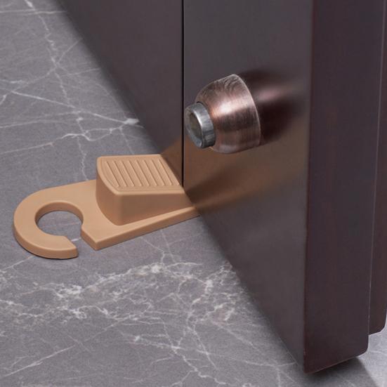 Yousheng 2Pcs Door Stoppers Wear Resistant Non-Slip Design Universal Easy to Install Home Safety Shock-Absorbent Door Wedge