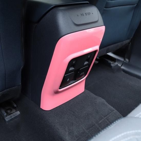 Rear Window Switch Panel Frame Cover Decor Trim For Ford Bronco Interior Pink