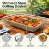 Stainless Steel Air Fryer Basket for Oven Even Heating Mesh Baking Tray  Dishwasher Safe