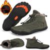 Snow Boots Men Winter Boots Woman Waterproof Warm Barefoot Boots Outdoor Anti SlipTrekking Hiking Shoe Warm Work Shoe Cold-Proof