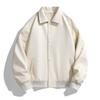 Spring and autumn new men's locomotive style PU leather jacket trendy brand American European size loose leather jacket