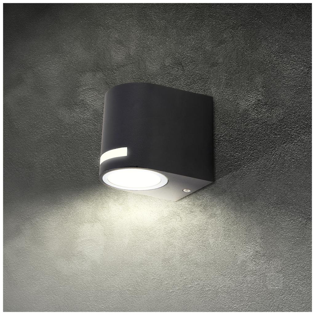 Wall lamp GU10 IP44 black