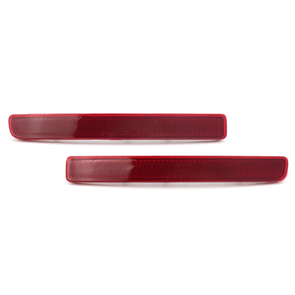1 Pair Car Rear Bumper Reflector Red Lens Warning Strip For Land Rover Discovery 3 Discovery 4 Range Rover Sport