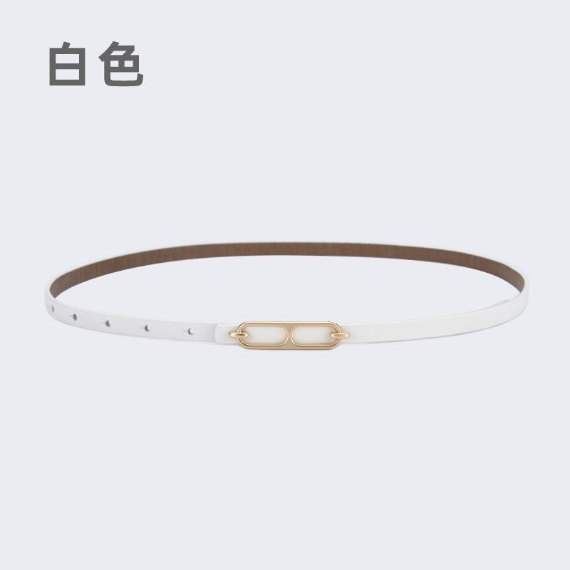 Simple Leather Thin Belt Decorative Dress Waist Chain Women'S Suit With Coat Sweater Jeans Belt