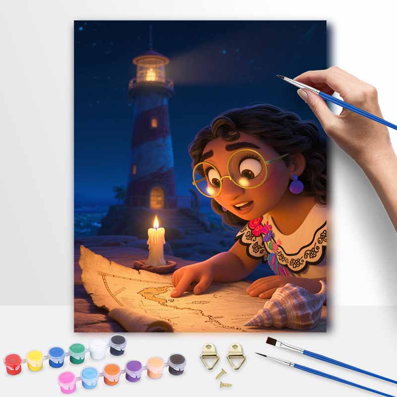 Disney Mirabel Encanto Digital Oil Painting Art Kit Hand Painted Home Decor 20x30cm