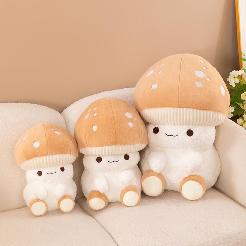 Plush Mushroom Man Toy Cartoon Stuffed Doll Room Sofa Decoration Gifts Kids