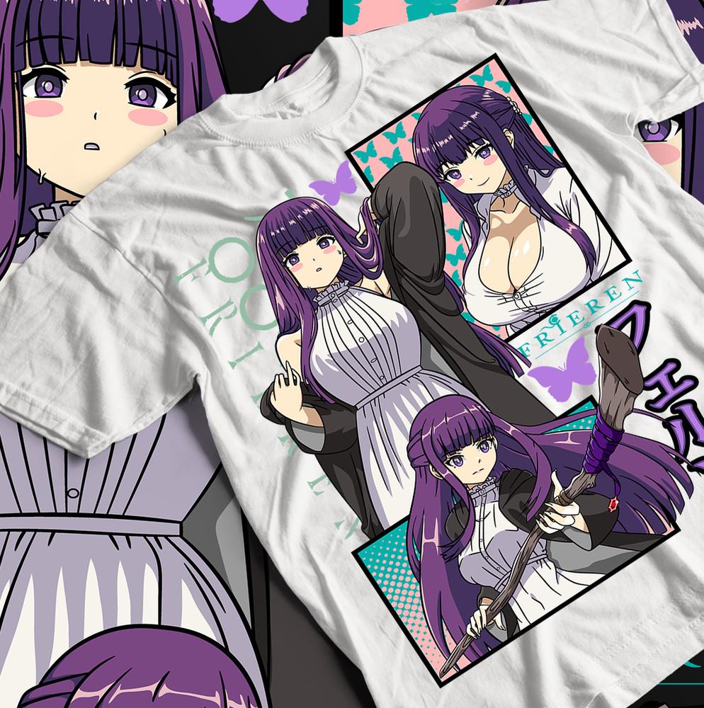 

Fern Stark Anime Gifts T-Shirt, Frieren Beyond Journey s End Shirt, Unisex Tee, 3XL