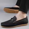 Fashion 2025 New Fashion Men Korean Style Soft Leather Slip-on Business Loafers Shoes Man Casual Lazy  Boat Shoes Comfort Driving Shoes