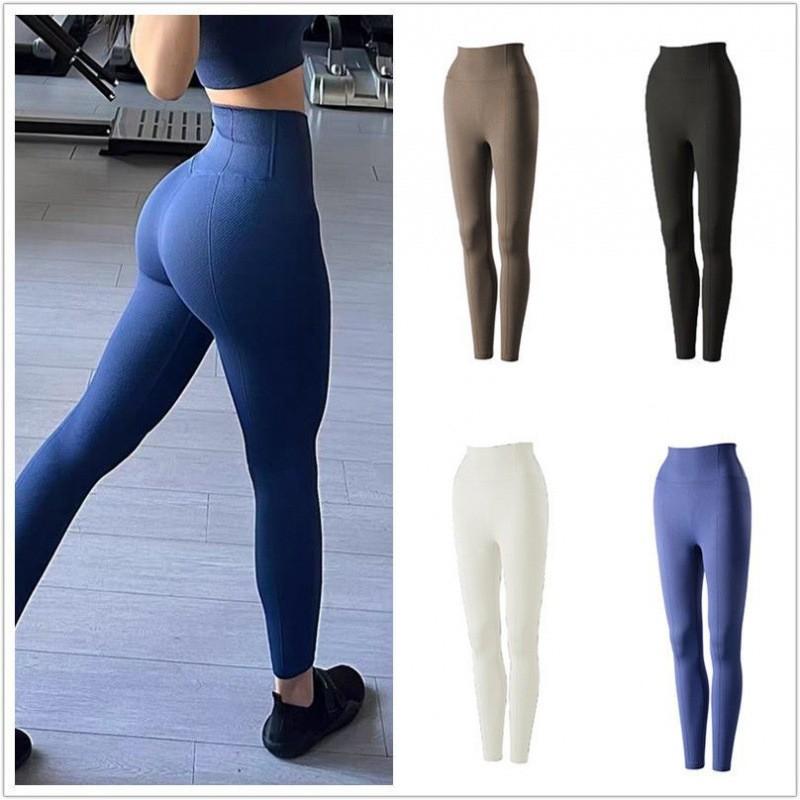 High-Waisted Yoga Leggings Women Butt-Lifting Fitness Pants With Breathable Dot 9/10 Length Suitable Gym