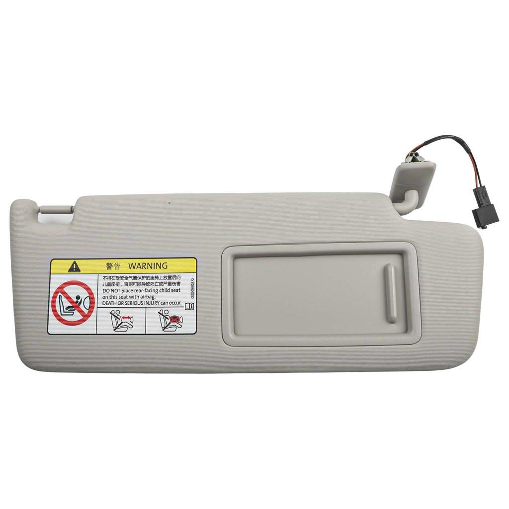 Windschutzscheiben-Zubehör Grauer Kunststoff Front Rechts Sonnenblende mit Spiegel Kompatibel mit mehreren Modellen von 2013 bis 2025