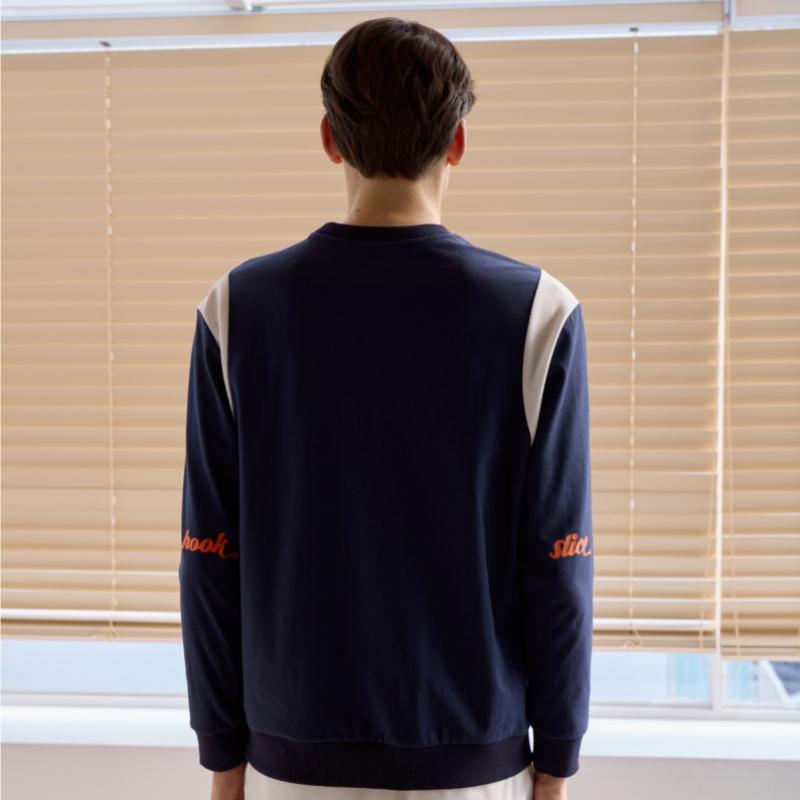 Goxo Sweatshirt Blue Hook Slice Shoulder