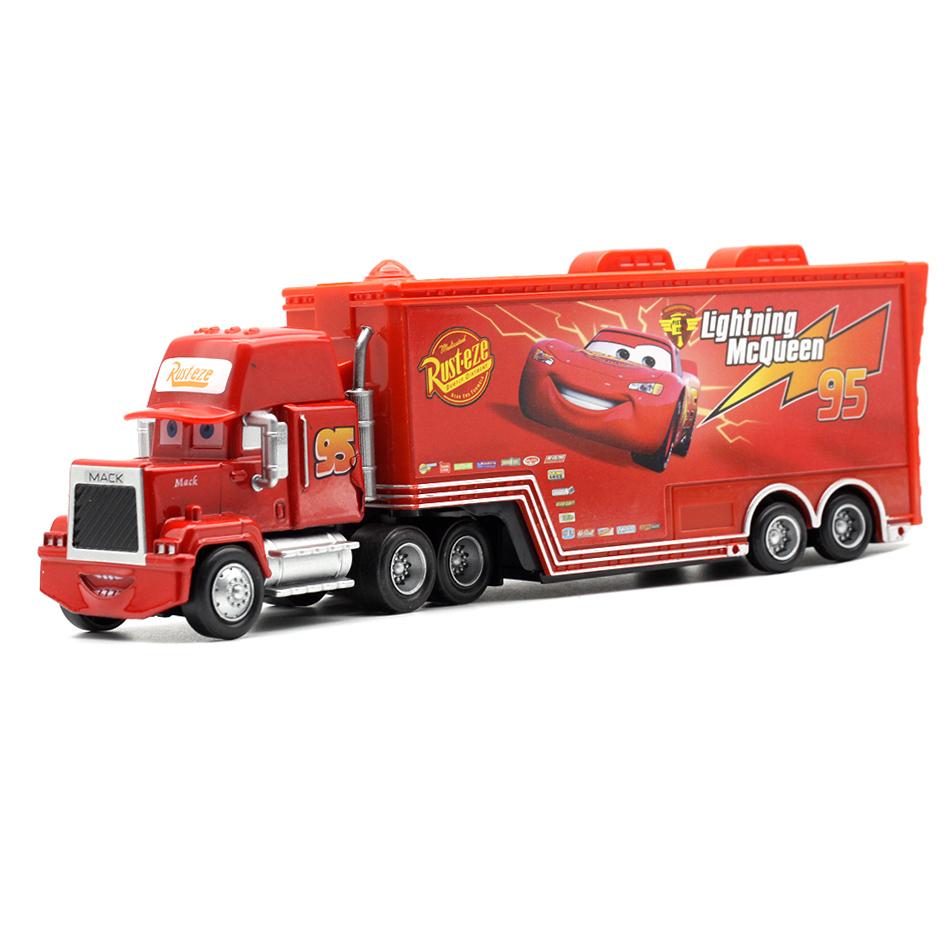 New Children Car  Pixar Car Lightning Mcqueen Mack Truck The King Mater 1:55 Diecast Metal Alloy Model Car Birthday Gift