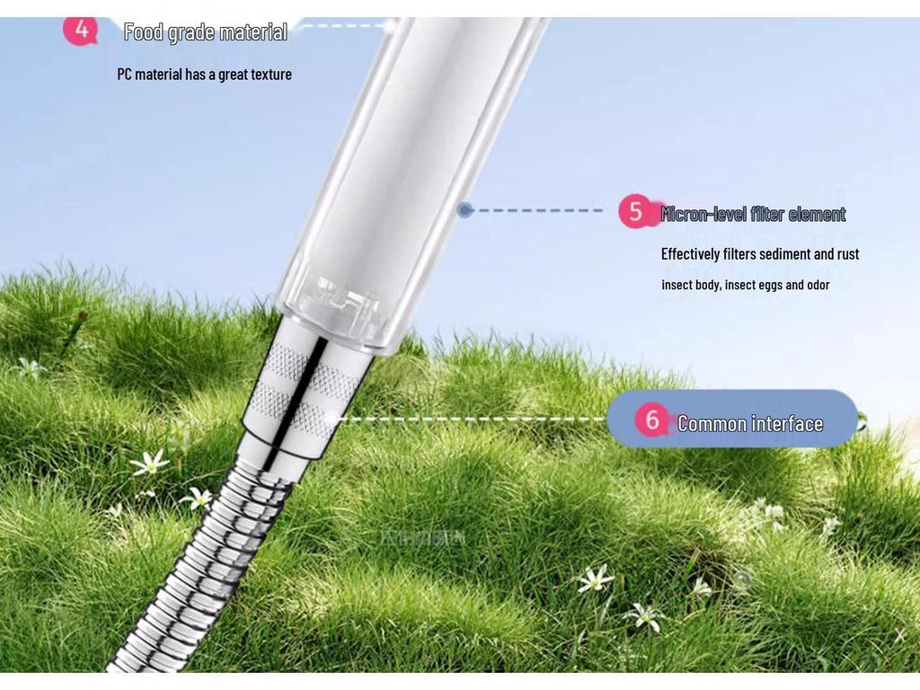 Portable Shower Head with Filter for Travel and Tourism In Thailand