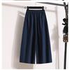 DIMANAF 2026 Summer New Plus Size Women Long Pants Clothing Loose Casual Elastic Waist Fashion Lady Bottoms