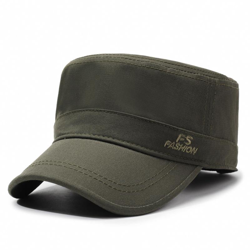 Hat Men'S Spring And Summer New Trendy Duck Tongue Visor Sun Hat Outdoor Travel Versatile Flat Top Hat Camouflage Military Hat