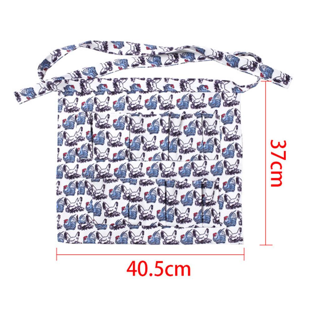 Eggs Collecting Gathering Holding Apron for Housewife Kitchen Home Workwear