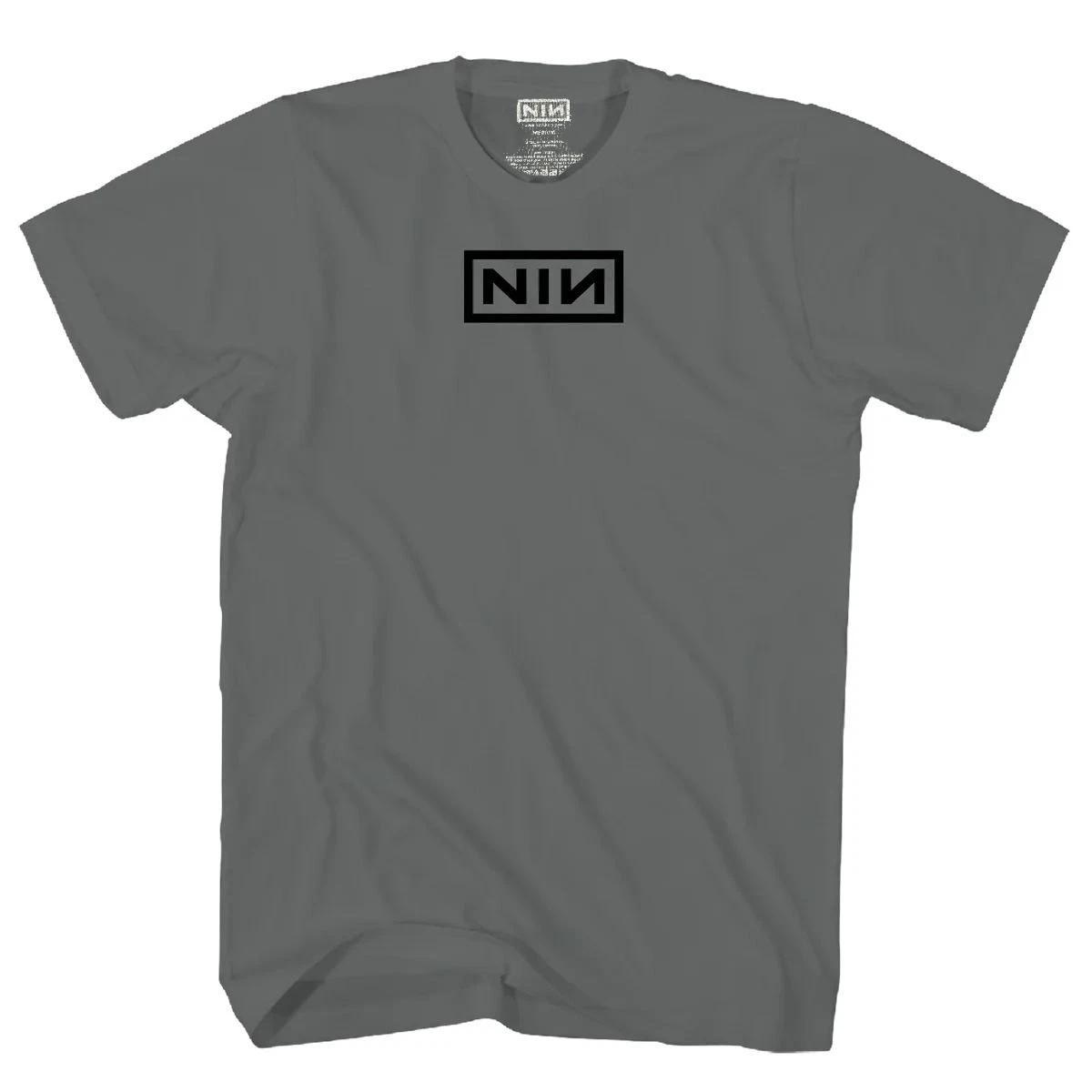 Nine inch Nails High Density T-shirt - 3D NIN Logo Charcoal Tee - Official M