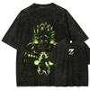 Dragon Ball Anime Lover Washed T-shirt Year round clothing high quality personality Clothes Plus Size Unisex New Model Couples tee