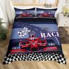 Auto da Corsa Ragazzi Auto Sportiva Comodo Copripiumino Federa Set Biancheria da Letto Decorazione Camera da Letto Bambini Tessile per la Casa