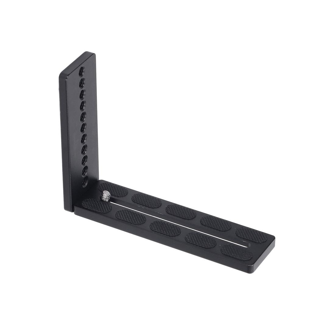 Vertical Camera Quick Release Plate Aluminum Alloy L Shaped Stand With 1/4 Screw Hole