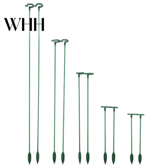 Twist Prevention Plant Support Stake 10Pcs Stakes Slot Design Easy to Use Versatile Application Indoor Heavy Rain Flower Stand Outdoor Single