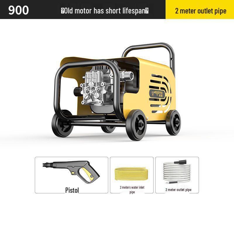High-Power Portable Car Washer, 220V, Universal Plug-in for Household & Commercial Use