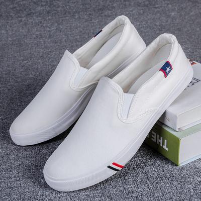 Mens Casual Loafers Comfortable Non-slip Stirrup Canvas Shoes Driving Shoes