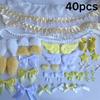 DIY Plush Ribbon La Trim Handmade Material Kit Angel Wings Plush Bunny Ears Bow Heart Star Handmade Colorful Material Pack Set