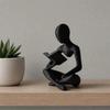 Abstract Reader Sculpture Ornament Mini Reading Figure Ornament  Living Room
