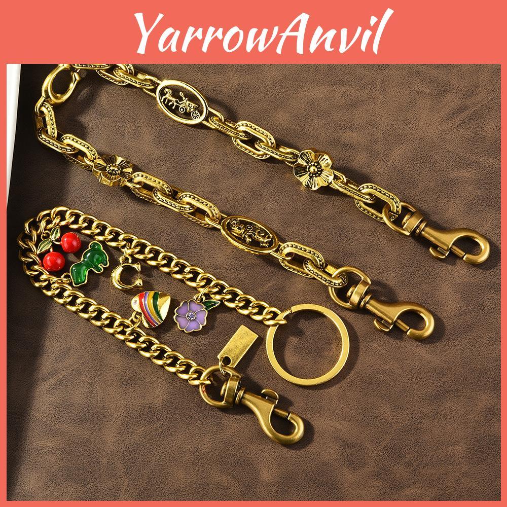 Style Fruit Pendant Bag Charm With Metal Chain For Women