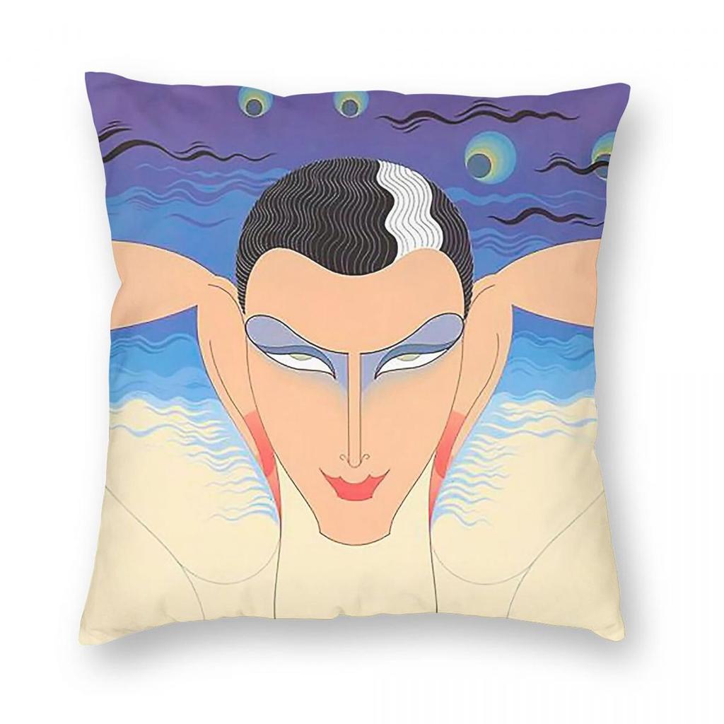 Mystere By Erte Square Pillowcase Polyester Linen Velvet Printed Zip Decor Throw Pillow Case Car Cushion Cover