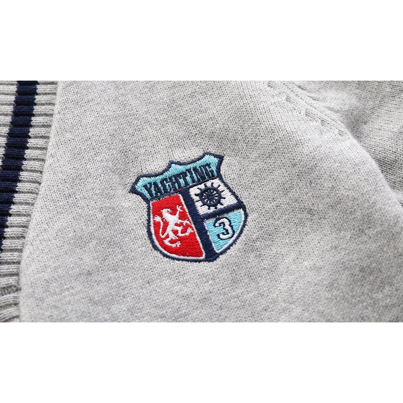 Boys' Preppy Style Casual Sweater Kidsren's Knitwear Jacket Toddler Spring and Autum Kidsren's Clothing Baby Boy Long-Sleeved Cardigan