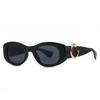 Fashion Square Sunglasses Men Women Vintage Black Frame Classic Retro UV400 Protection Luxury Brand Shades