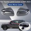 Car Upgrade ABS Carbon Rearview Accessories Plated Door Mirror Cover Trim Paste Style For Toyota Land Cruiser LC300