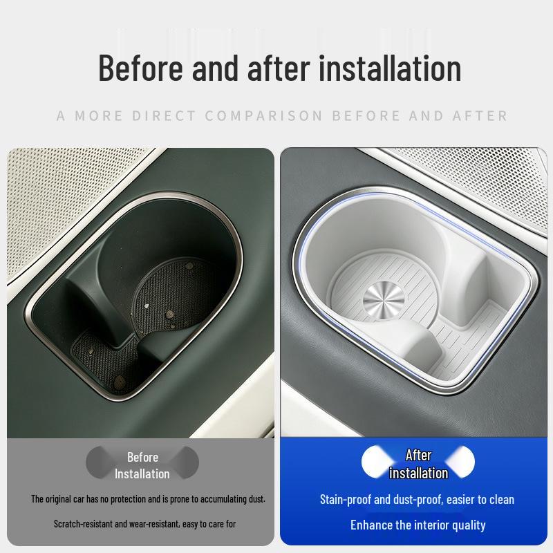 Silicone Anti-slip Cup Holder Pad for Li Auto L9 (3-Row) - Enhances Interior with Stylish Car Upgrade