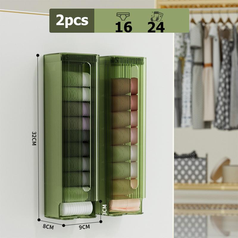 Underwear Storage Storage with Cover Punch Free Wall Storage Box Socks Collector