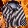 Men's Long-sleeved Double-sided Fleece Plaid Shirts Winter New Plus Fleece Thickening Warm Business Casual Fashion Male Clothes