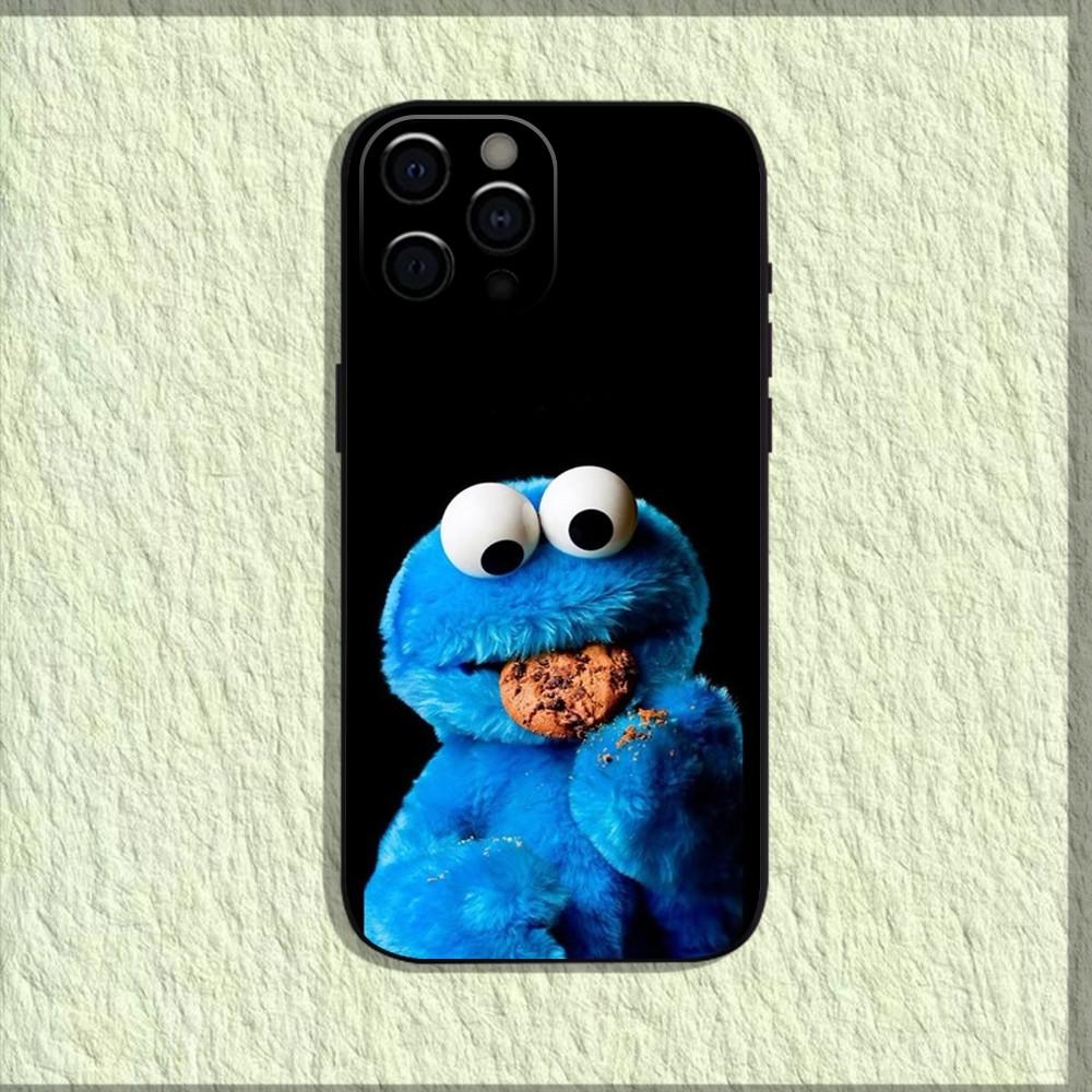 Funny C-Cookie-M-Monster Phone Case For iPhone 16,15,14,13,12,11,Pro,X,XS,Max,XR,Plus,Mini Soft Black Cover