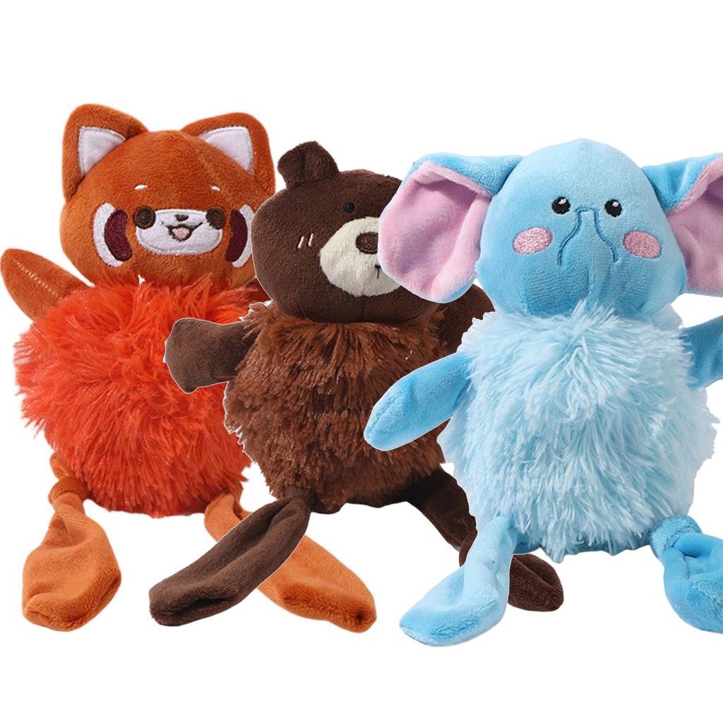 Indestructible Dog Toys, Interactive Dogs Toy Chew Toy, Indestructible Squeaky Dog Toys, Soft Plush Animal Playthings For Playing Trainin