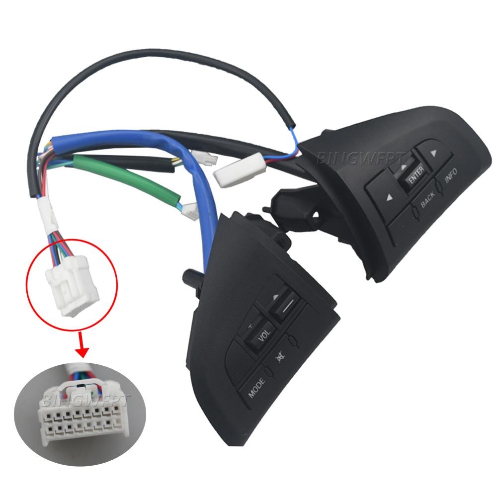 Steering Wheel Switch Volume Audio Control Button With Red Backlight For Mazda 3 BL For Mazda CX5 CX-7 2011-2015