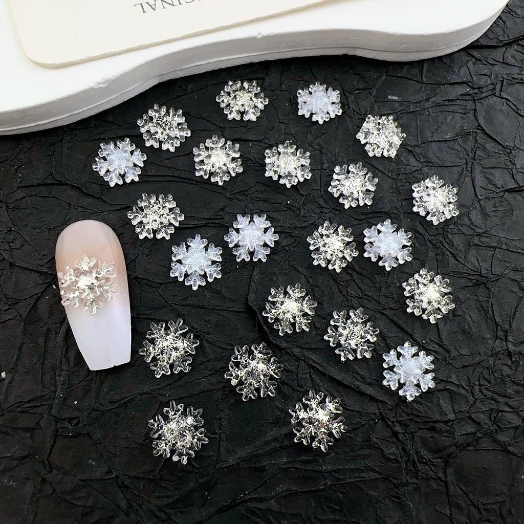 New Style Christmas Glitter Snowflake Nail Art Accessories