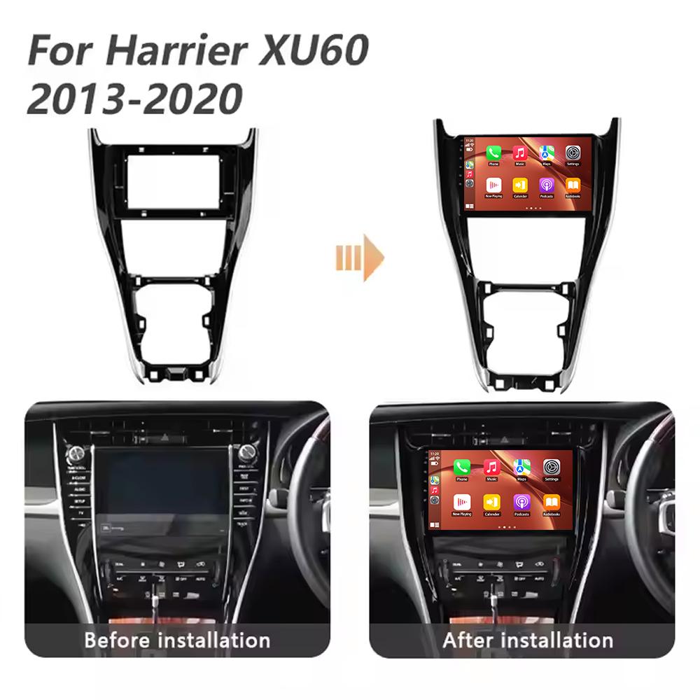 Car Radio Carplay For Toyota Harrier XU60 2013 - 2020 Navigation GPS Android Auto Bluetooth Multimedia Player Unit 2din WiFi