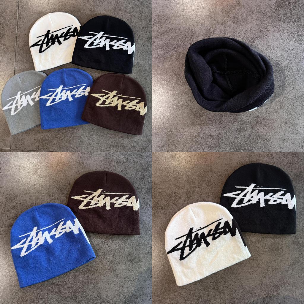 Solid Color Letter Pattern Neutral Casual Warm Knitted Hat For Seasonal Cold Protection And Fashion