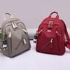 Nylon Backpack For Teens With Color Block Design And Travel Use