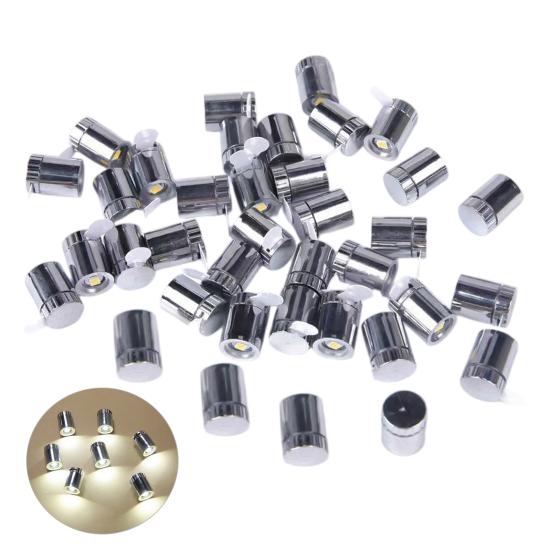 

20 шт. Мини светодиодные декоративные огни Простое включение поворотом Без проводов Миниатюрные craft-огни для кукольных домиков Бумажные фонарики Декорации для DIY-сцен C